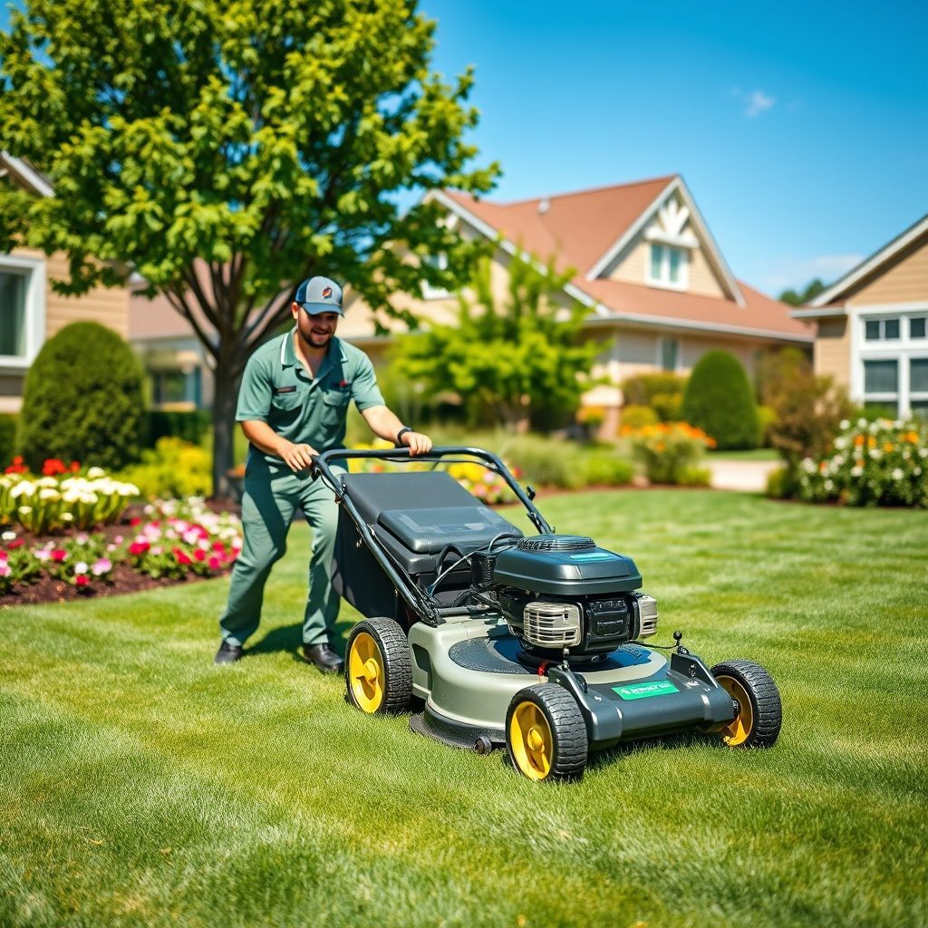Ekipa Lawncrew pri delu